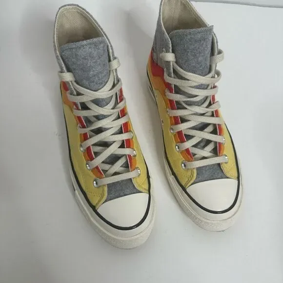 Converse Chuck 70 Nor‘Easter Felt Orange Red High Tops size 4.5 mens 6.5 Womens